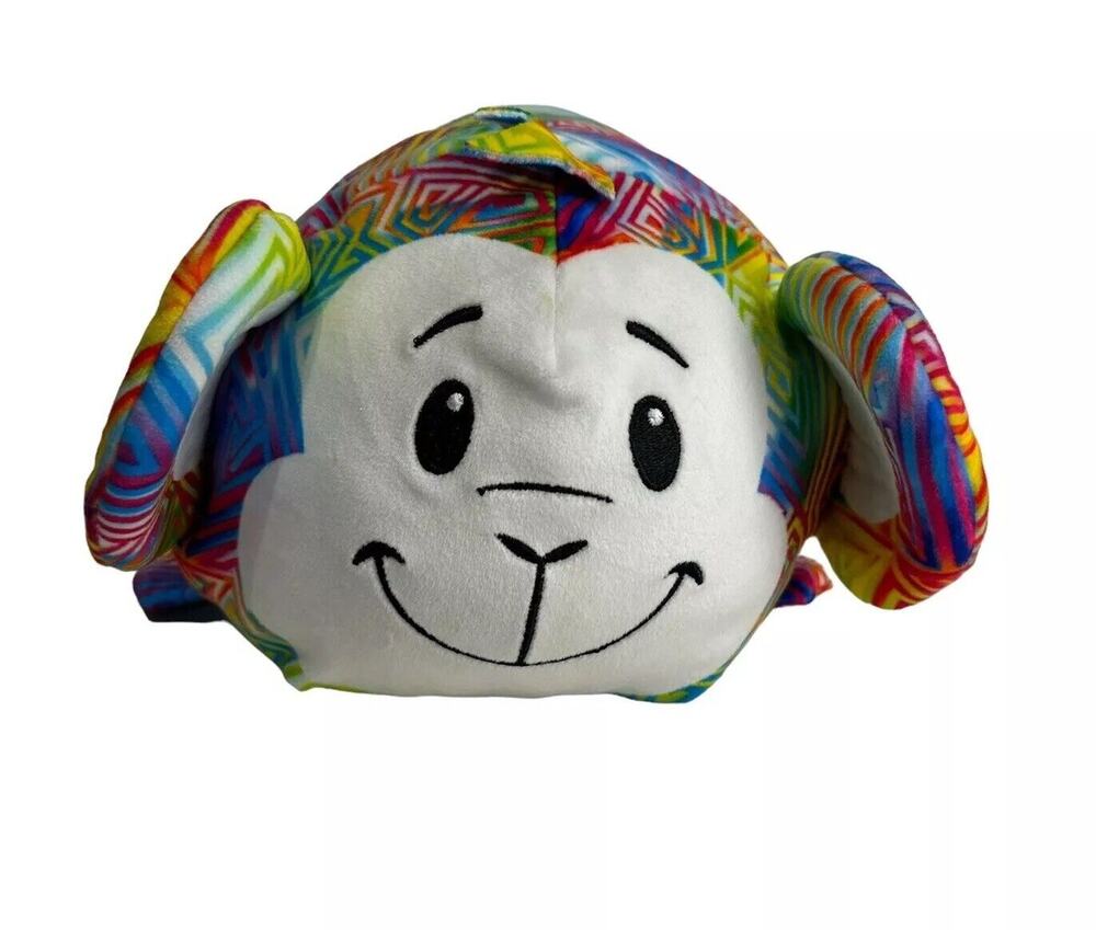 bun bun rainbow monkey plush white base